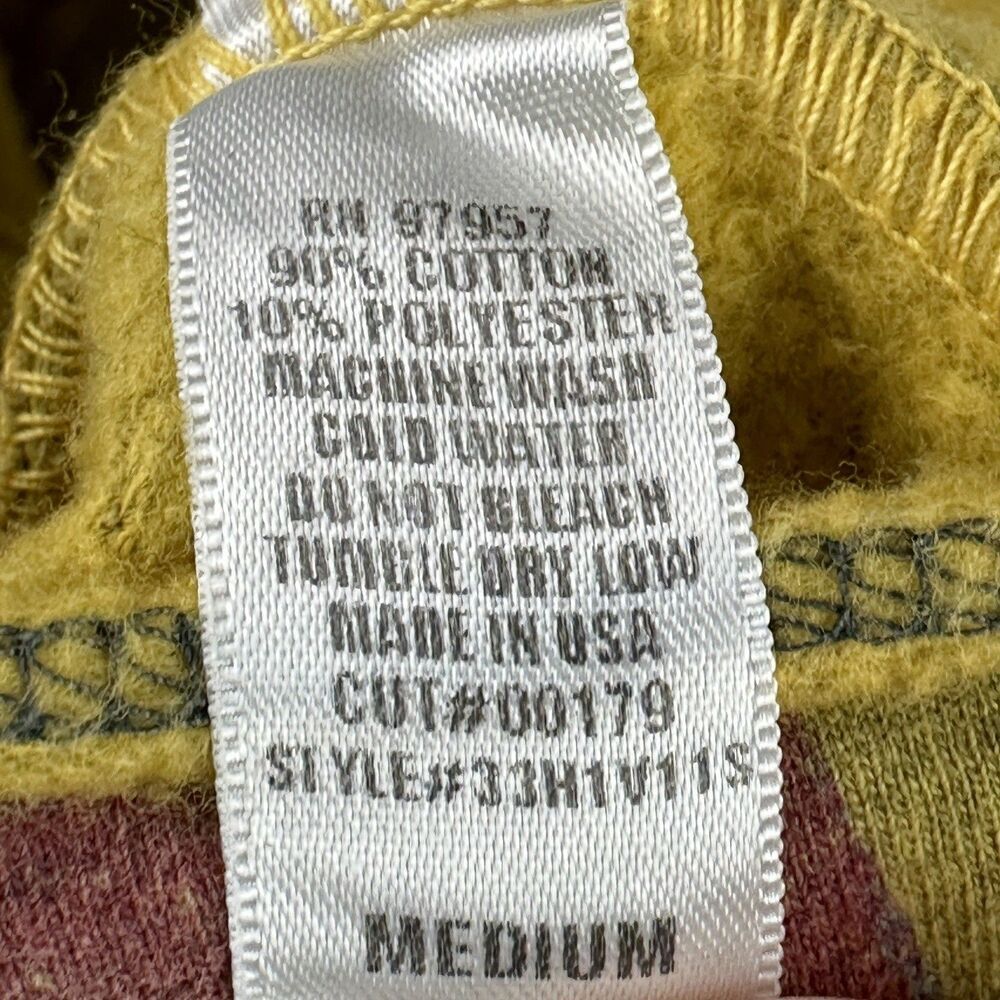 Scrapbook Originals Vest Top Womens M Gold Mustard Yellow Cutoff Sweatshirt Boho - Picture 2 of 11